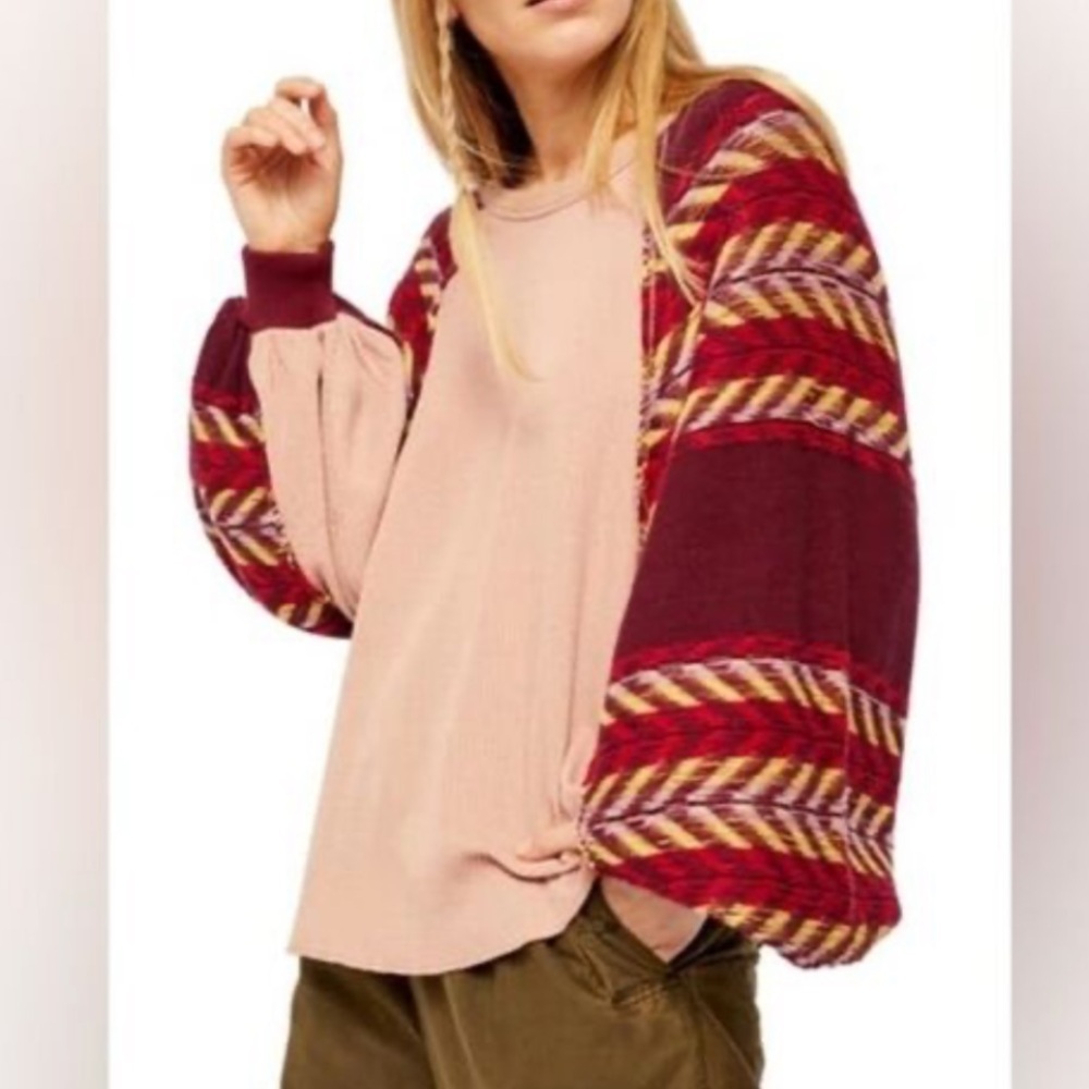 We The Free x Free People Rainbow 🌈 Dreams Knit Top Small EUC - Picture 3 of 6